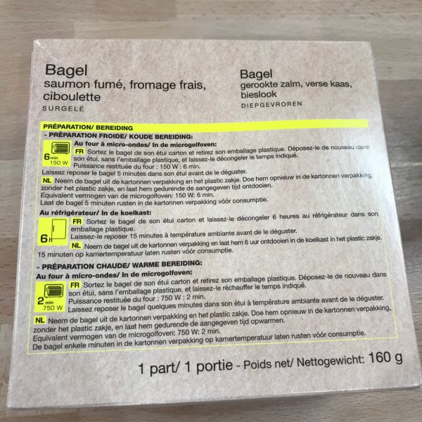 Bagel Saumon Fumé, Fromage Frais, Ciboulette
