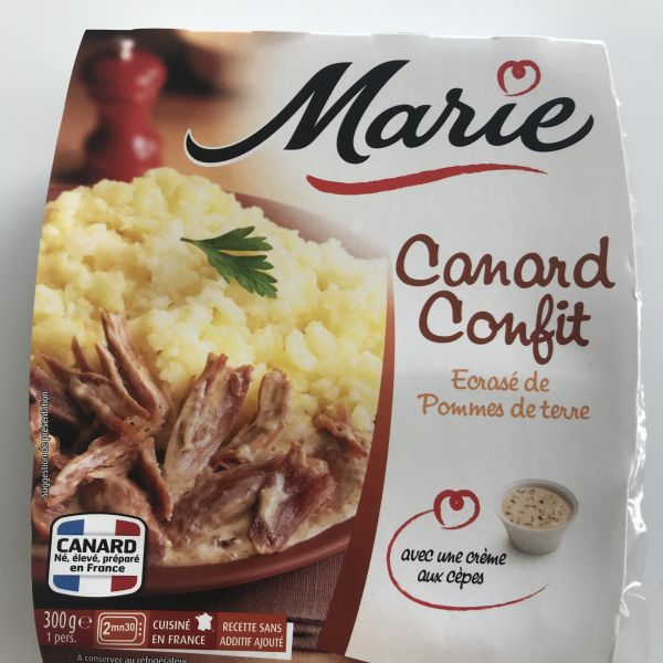 Canard Confit, écrasé de pommes de terre