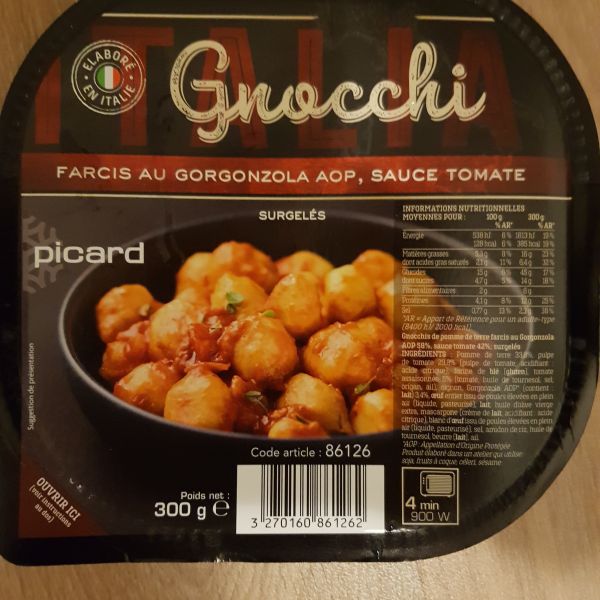 Gnocchi farcis au gorgonzola AOP et sauce tomate