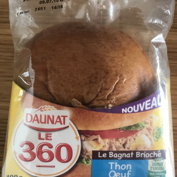 Le 360 Le Bagnat Brioché thon œuf