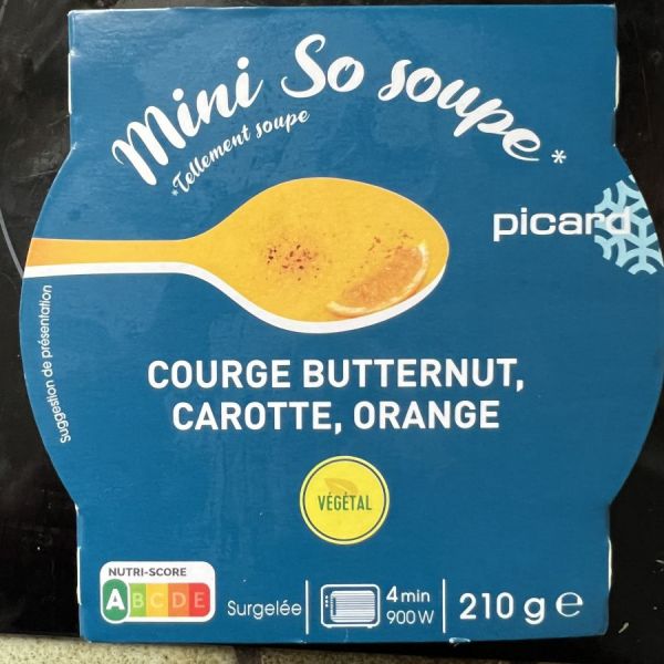 Mini So soupe Courbe butternut, carotte, orange