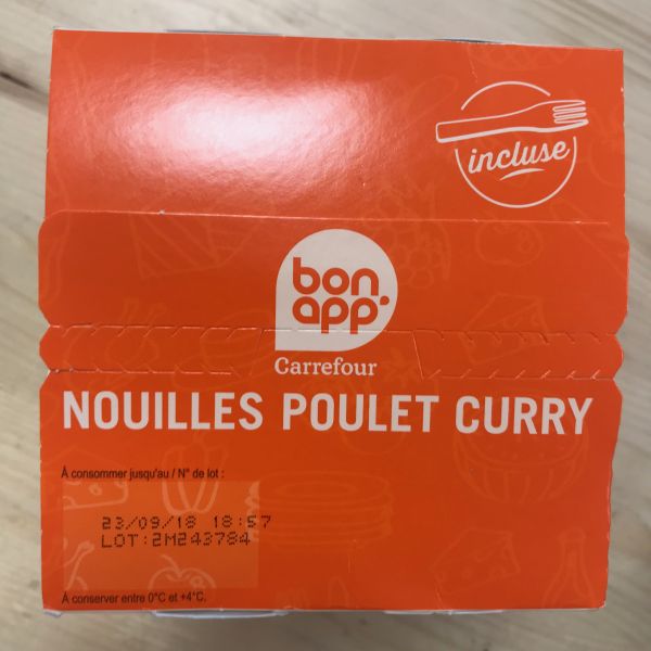 Nouilles Poulet Curry