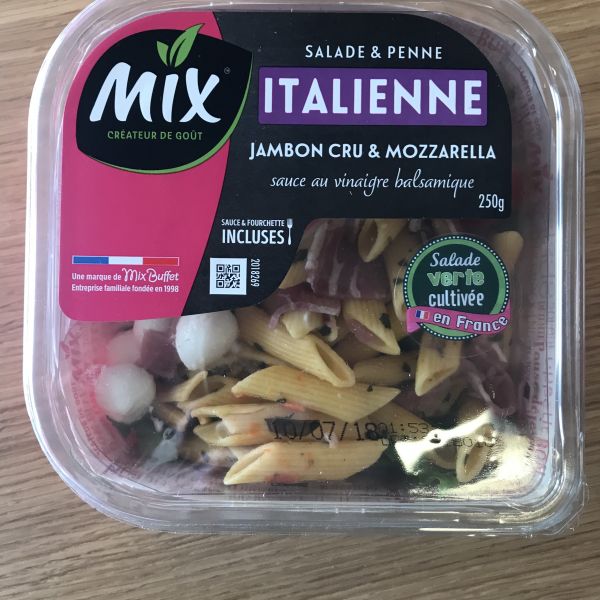 Salade Italienne - Salade & penne, jambon cru & Mozzarella