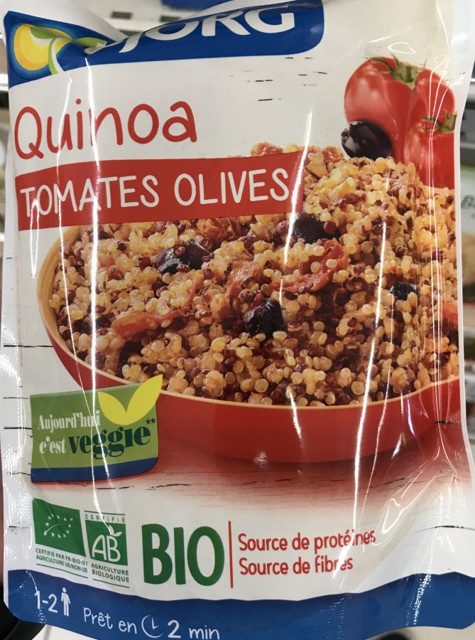 BJORG - Plat Cuisiné Quinoa Tomates Olives - Plat Préparé Bio